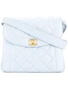 Chanel Vintage Turn-lock One Shoulder Bag - Blue
