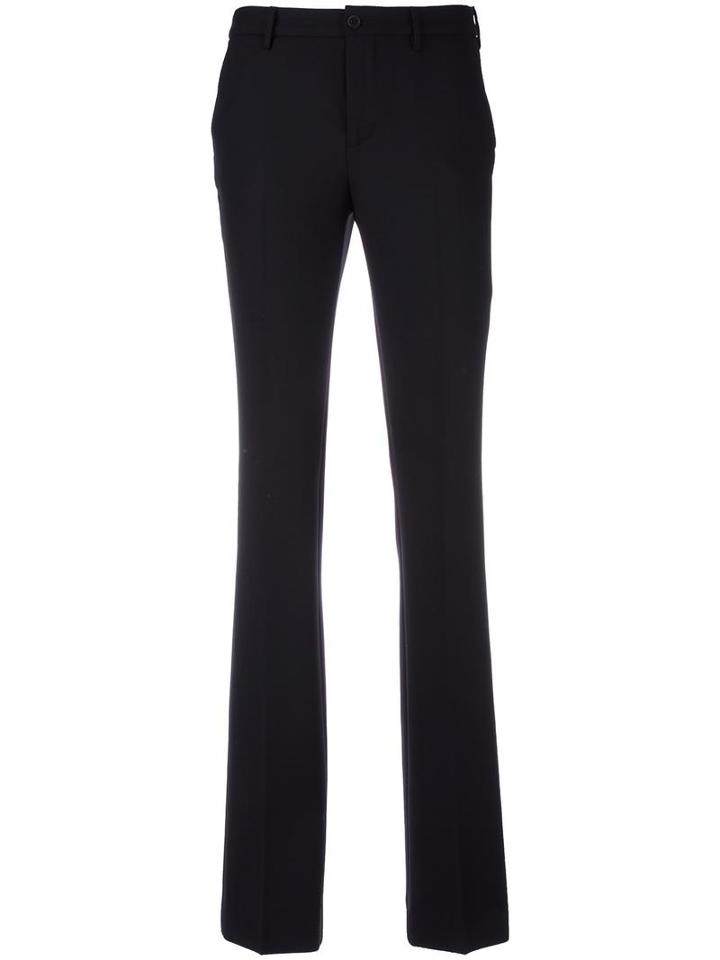 Pt01 Tailored Straight Trousers, Women's, Size: 46, Black, Polyester/spandex/elastane/virgin Wool