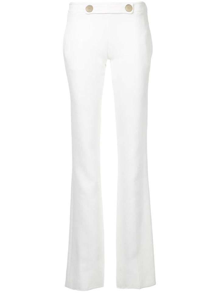 Giambattista Valli Flared Fitted Trousers - White