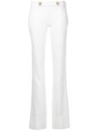 Giambattista Valli Flared Fitted Trousers - White