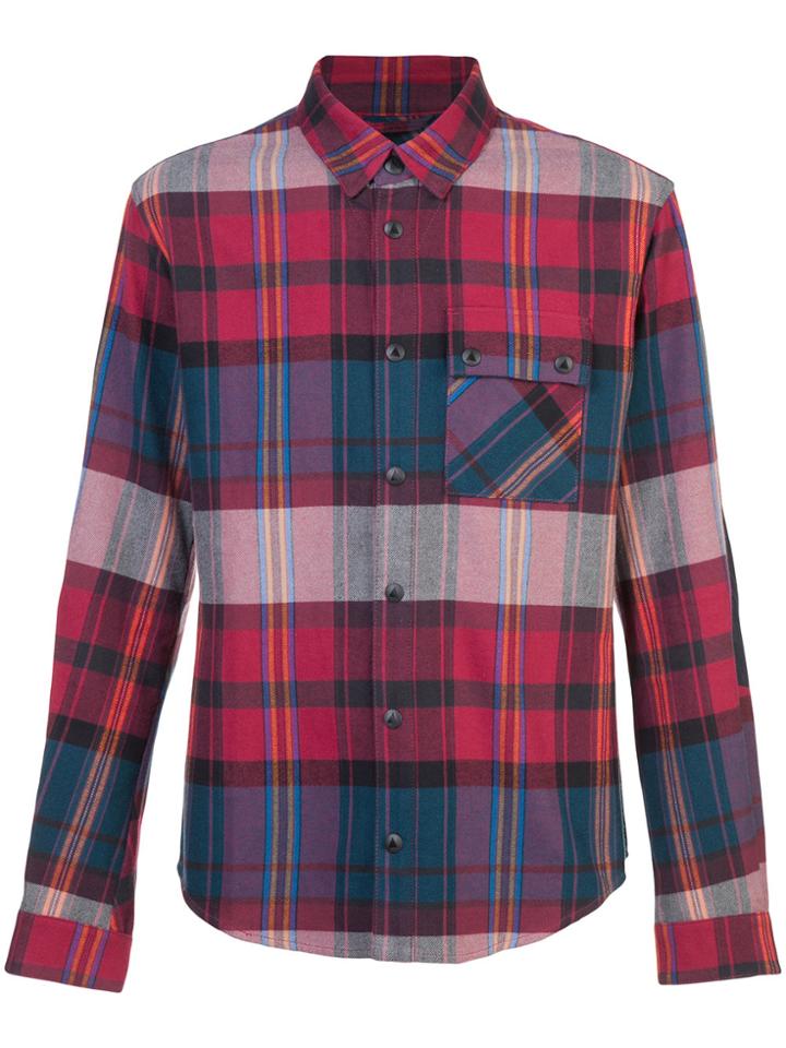 Aztech Mountain Plaid Loge Shirt - Red
