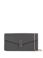 Valextra Chain Strap Slim Clutch - Grey