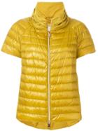 Herno Short Sleeves Puffer Jacket - Yellow & Orange