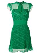 No21 Pussy Bow Tea Dress - Green