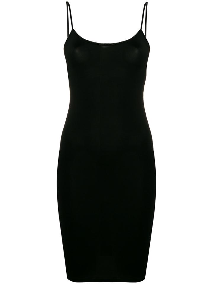 Ganni Classic Fitted Mini Dress - Black