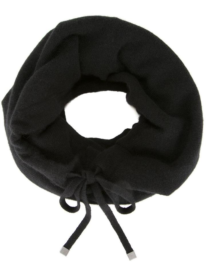 Helmut Lang Drawstring Snood, Men's, Black, Cashmere