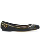 Tory Burch Holden Studded Ballet Flats - Black