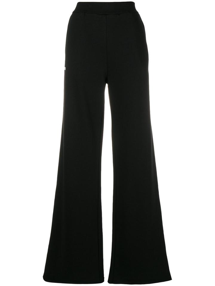 Msgm Flared Track Trousers - Black