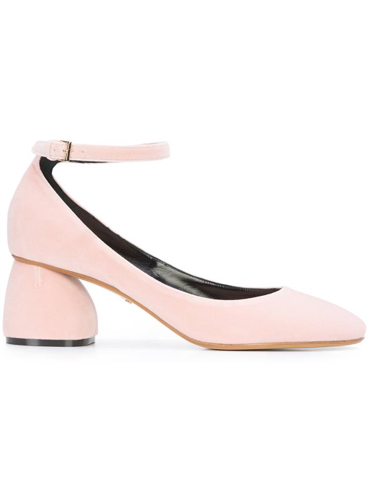 Carven Ankle Strap Pumps - Pink & Purple