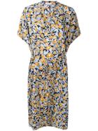 Christian Wijnants Dipha Foliage Print Dress - Blue