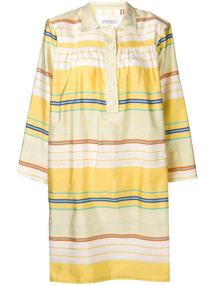 Yves Saint Laurent Pre-owned 1980's Striped Dress - Yellow