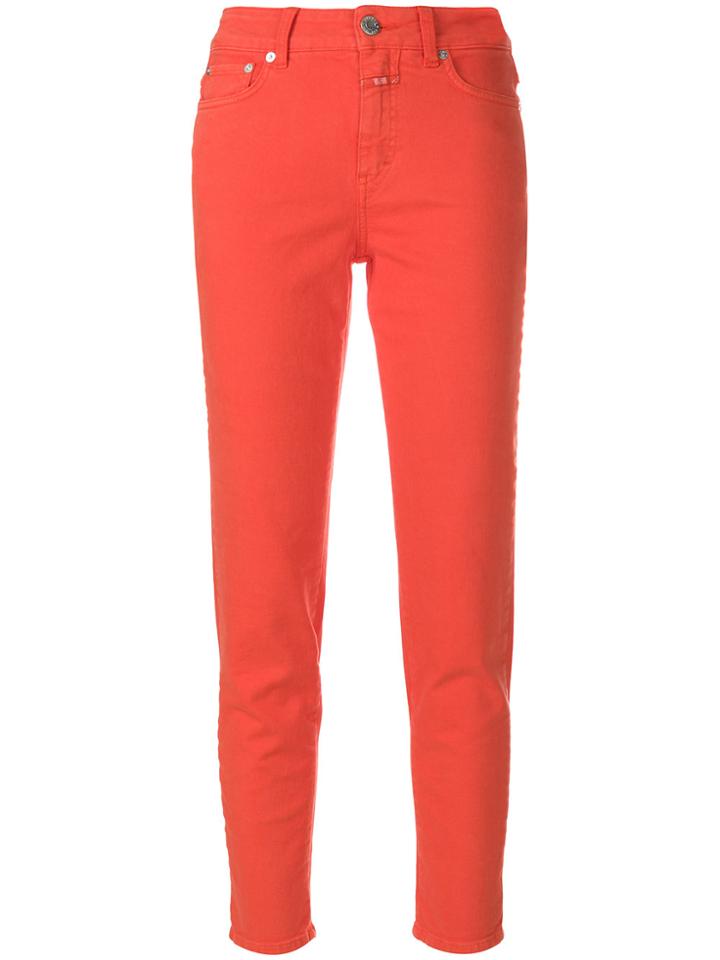 Closed Slim Fit Trousers - Yellow & Orange