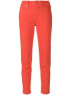 Closed Slim Fit Trousers - Yellow & Orange