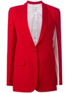 Each X Other One Button Blazer, Women's, Size: Medium, Red, Viscose/acetate
