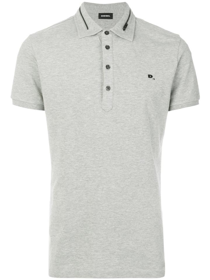 Diesel Classic Logo Polo Shirt - Grey