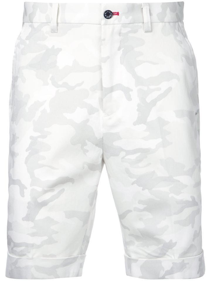 Loveless - Camouflage Bermuda Shorts - Men - Cotton/polyurethane - 3, White, Cotton/polyurethane