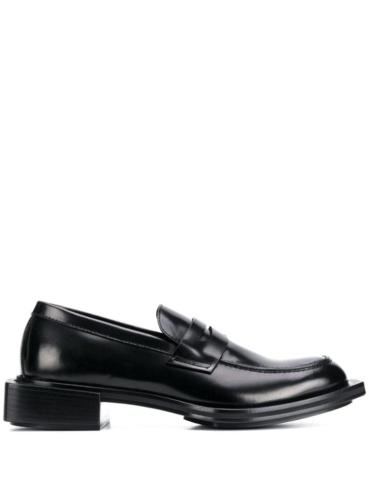 Alexander Mcqueen Chunky Heel Loafers - Black