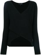 Cashmere In Love Chloe V-neck Sweater - Black