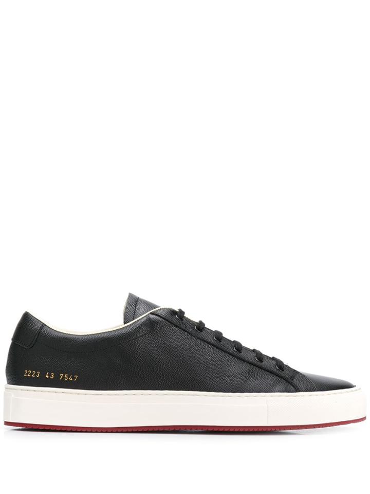 Common Projects Colour Block Textured Sneakers - Black