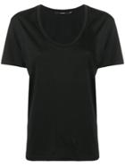 J Brand Scoop Neck Short Sleeved T-shirt - Black