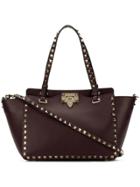 Valentino Rockstud Small Tote Bag - Purple