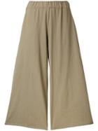 Labo Art Wide Leg Cropped Pants - Nude & Neutrals