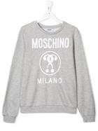 Moschino Kids Question Mark Logo Print Sweatshirt - Grey