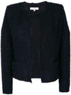 Iro - Col Cropped Jacket - Women - Cotton/acrylic/polyester/wool - 40, Blue, Cotton/acrylic/polyester/wool