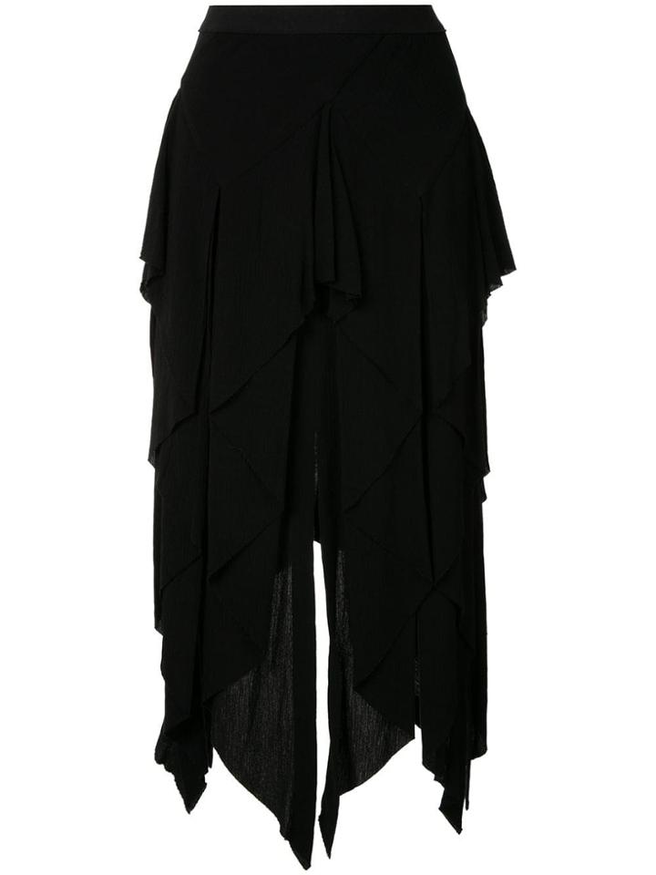 Kitx Solemn Cascade Skirt - Black
