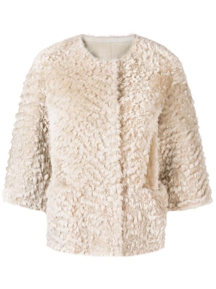 Desa 1972 Shearling Jacket - Neutrals