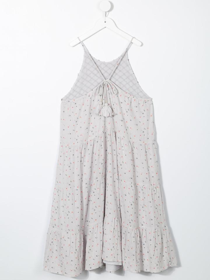 Velveteen Lara Spaghetti Strap Dress - Pink & Purple