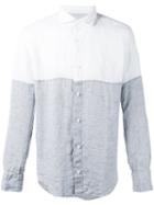 Eleventy Dandy Shirt, Men's, Size: 43, Grey, Linen/flax