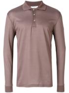 Boglioli Long Sleeve Polo Shirt - Brown