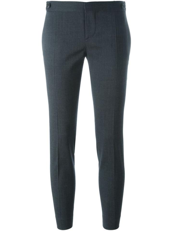 Dsquared2 Cropped Slim Fit Trousers, Women's, Size: 38, Grey, Polyester/spandex/elastane/virgin Wool