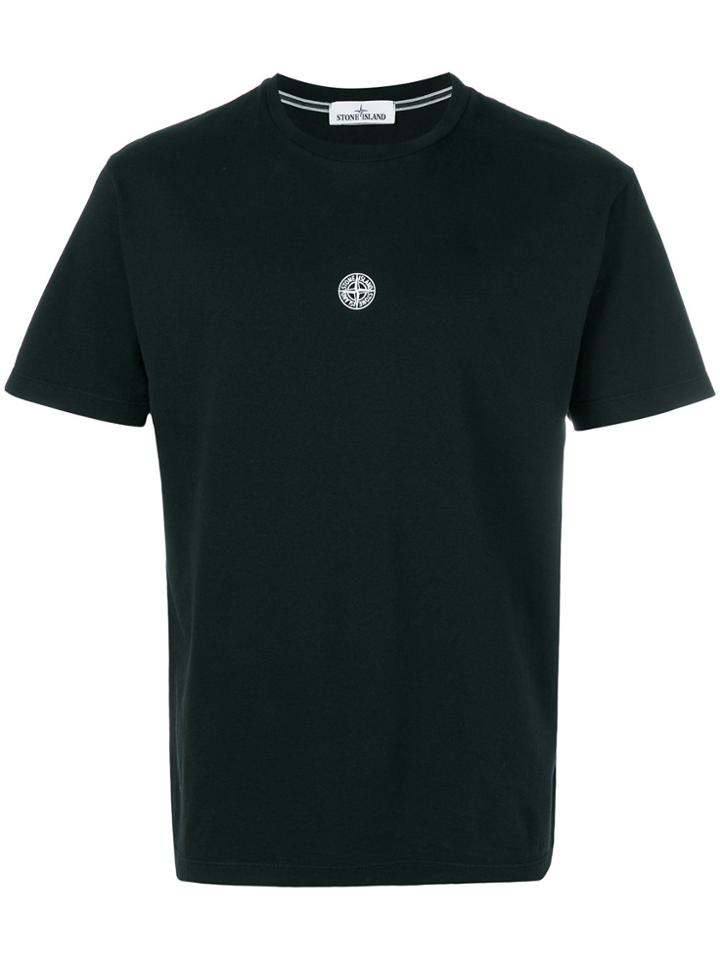 Stone Island Short Sleeved Logo T-shirt - Black