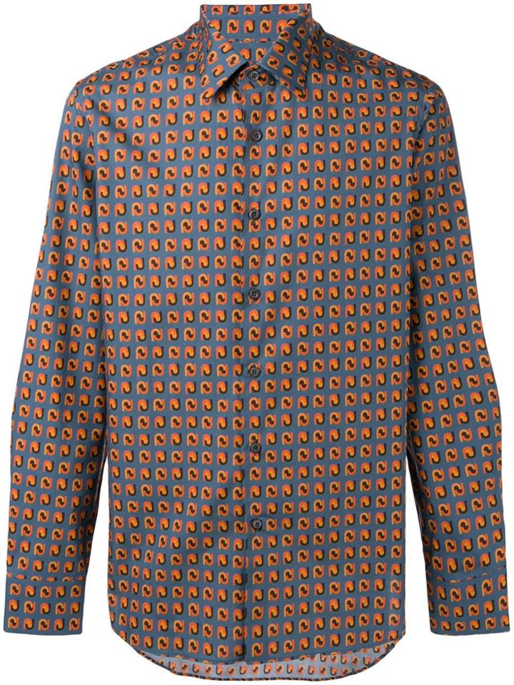 Prada Graphic Print Shirt - Blue