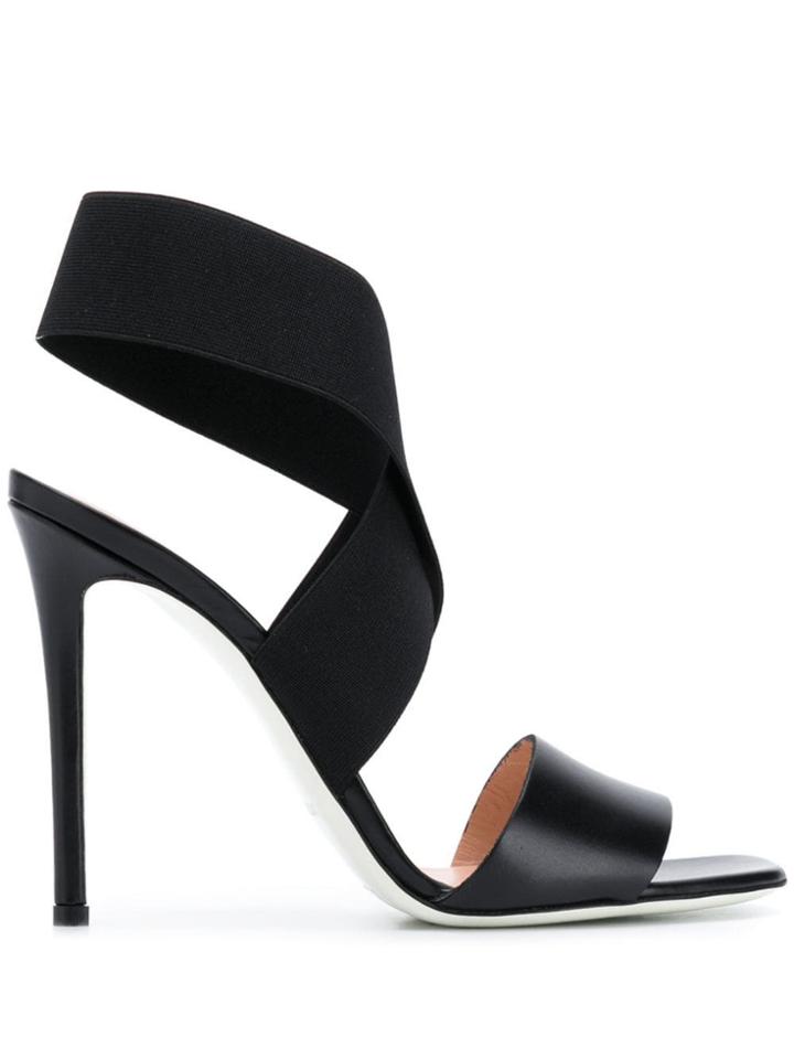 Pollini Wrap-around Strap Sandals - Black