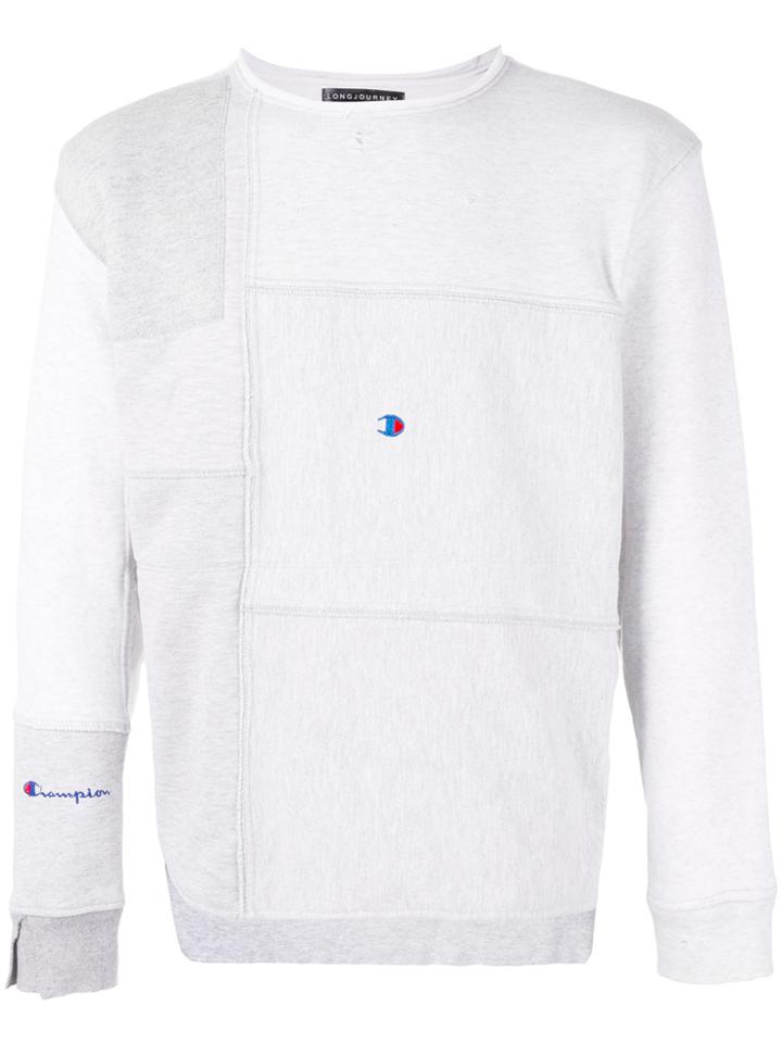 Longjourney Patchwork Sweatshirt - Grey