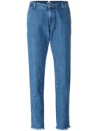 P.a.r.o.s.h. Tapered Leg Jeans, Women's, Size: Medium, Blue, Cotton