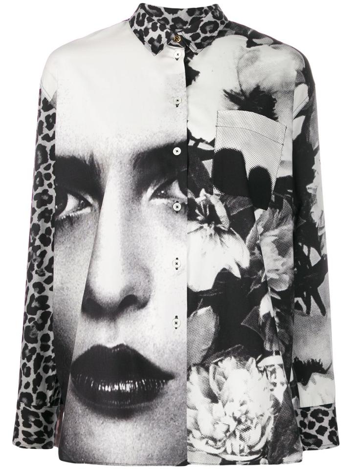 Paul Smith Mixed-print Relaxed-fit Shirt - White