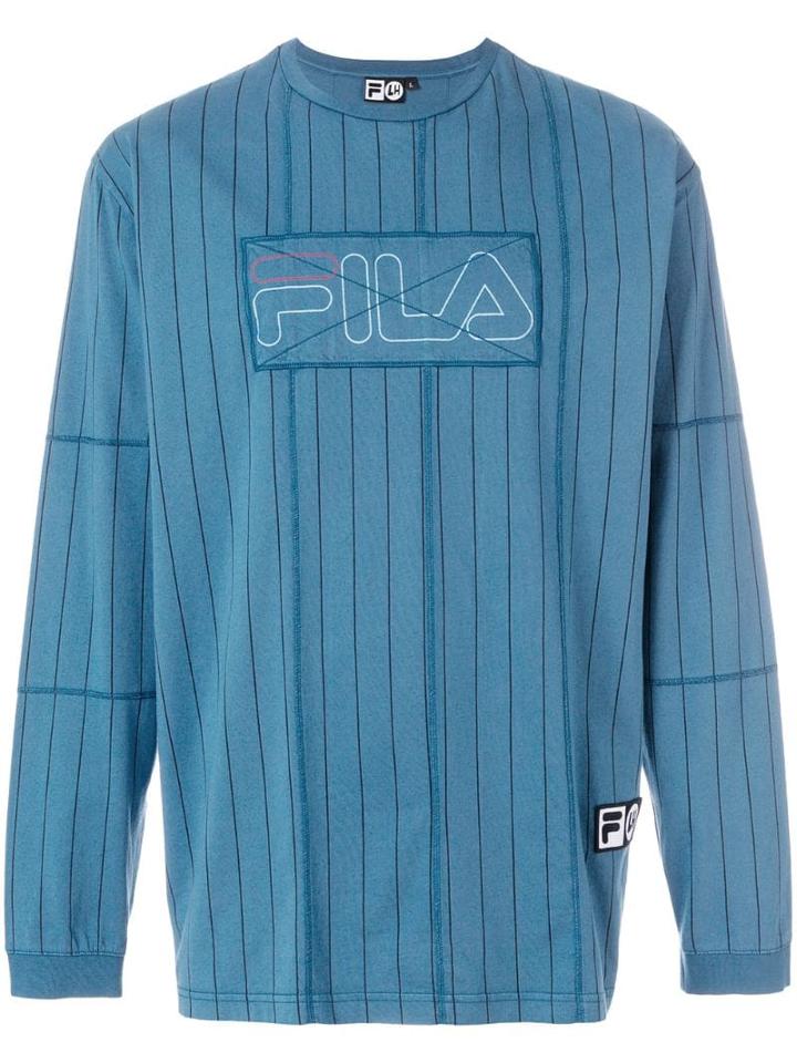 Liam Hodges Liam Hodges X Fila Logo Patch Sweatshirt - Blue