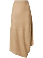 Jw Anderson Ribbed Skirt - Neutrals