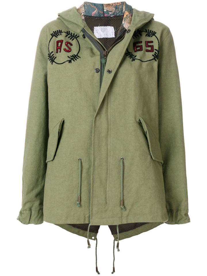 As65 Hooded Natural Parka - Green
