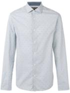 Michael Kors Dots Print Shirt, Men's, Size: Large, Blue, Cotton