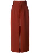 Chloé Cropped Trousers - Red