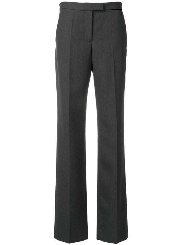 Maison Margiela High Rise Cut Out Tailored Trousers - Grey