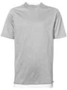 T By Alexander Wang - Double Layered T-shirt - Men - Cotton - S, Grey, Cotton