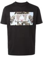 Palm Angels Basket Print T-shirt, Men's, Size: Small, Black, Cotton