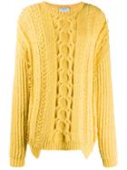 Stella Mccartney Cable Knit Sweater - Yellow