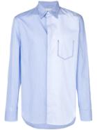 Maison Margiela Contrast Stripe Shirt - Blue